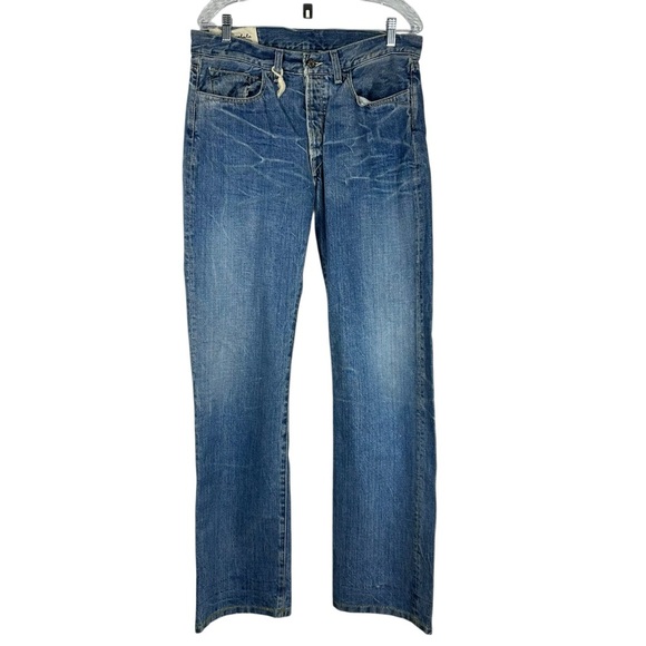 LOOMSTATE Men's New Organic Cotton Mission button fly Jeans Size 34 - Picture 2 of 13